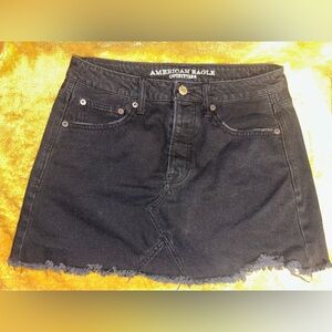 American Eagle Outfitters Black Denim Skirt